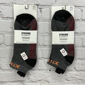 Xtreme Wool Blend Socks Men's Size 10-13 Multicolor Low Rise Trekking Hiking NWT